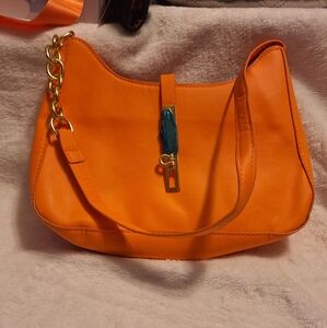 Orange 2024 Hobo Shoulder Bag